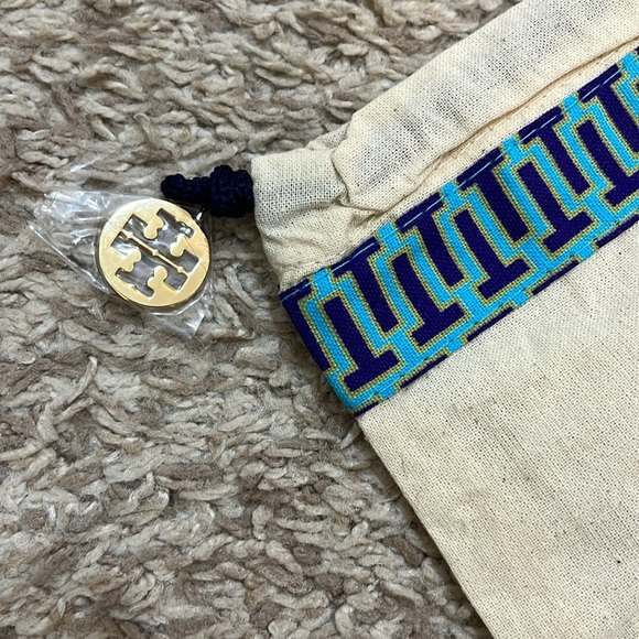 NWOT Tory Burch Travel Shoe Purse Dust Drawstring Bag - Picture 4 of 4